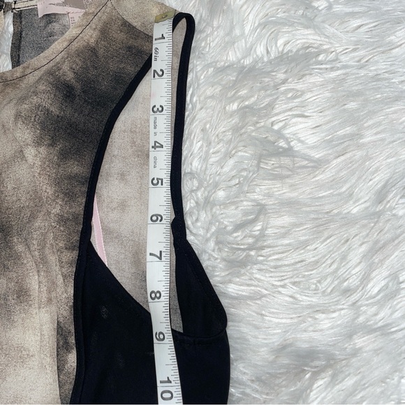 Forever21 Contemporary Black & Cream Tie Dye/Ombre Sleeveless Dress Size Small - Picture 12 of 13